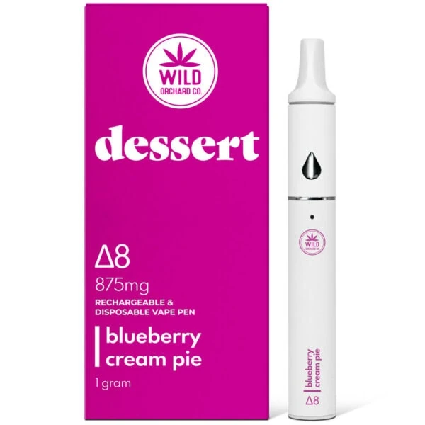 Delta 8 Pen "Blueberry Cream Pie" Flavored 1 Gram