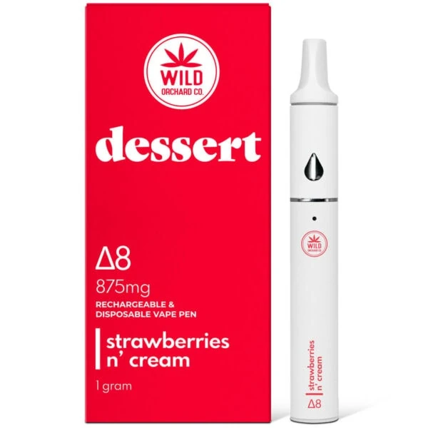 Delta 8 Pen "Strawberries n' Cream" Flavored 1 Gram