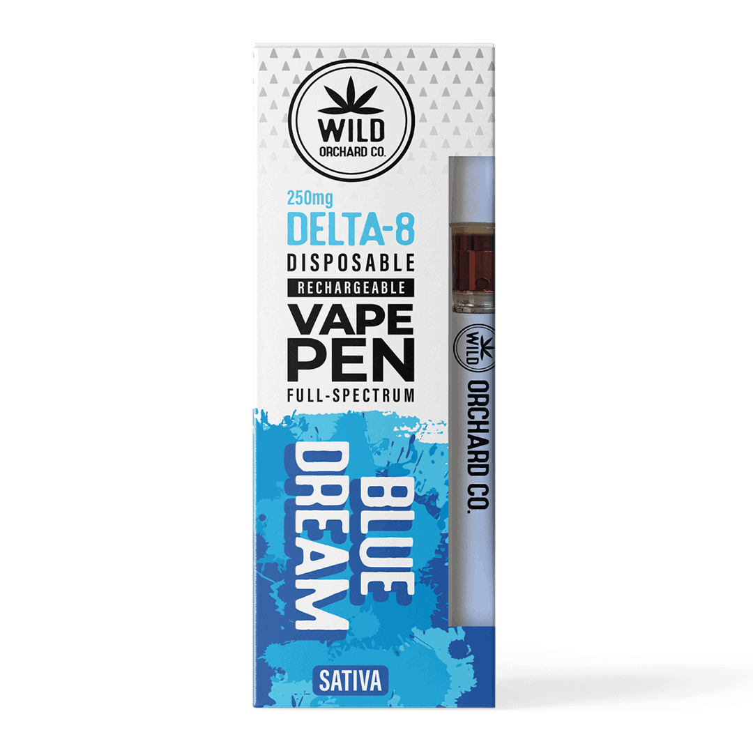 Wild Orchard Hemp Co Blue Dream Delta 8 THC Disposable Rechargeable Vape Pen