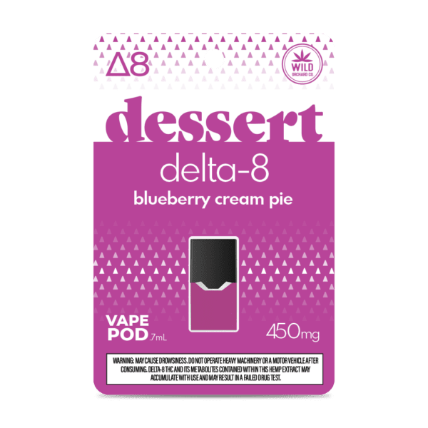 Delta 8 Blueberry Cream Pie Juul Compatible Pod