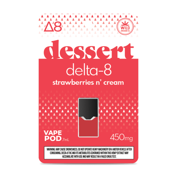 Delta 8 Strawberries and Cream Juul Compatible Pod