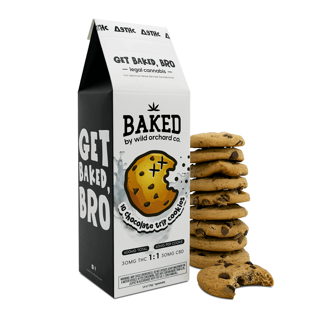 Wildorchardhemp Delta 9 Baked Chocolate Trip Cookies 600MG View 1