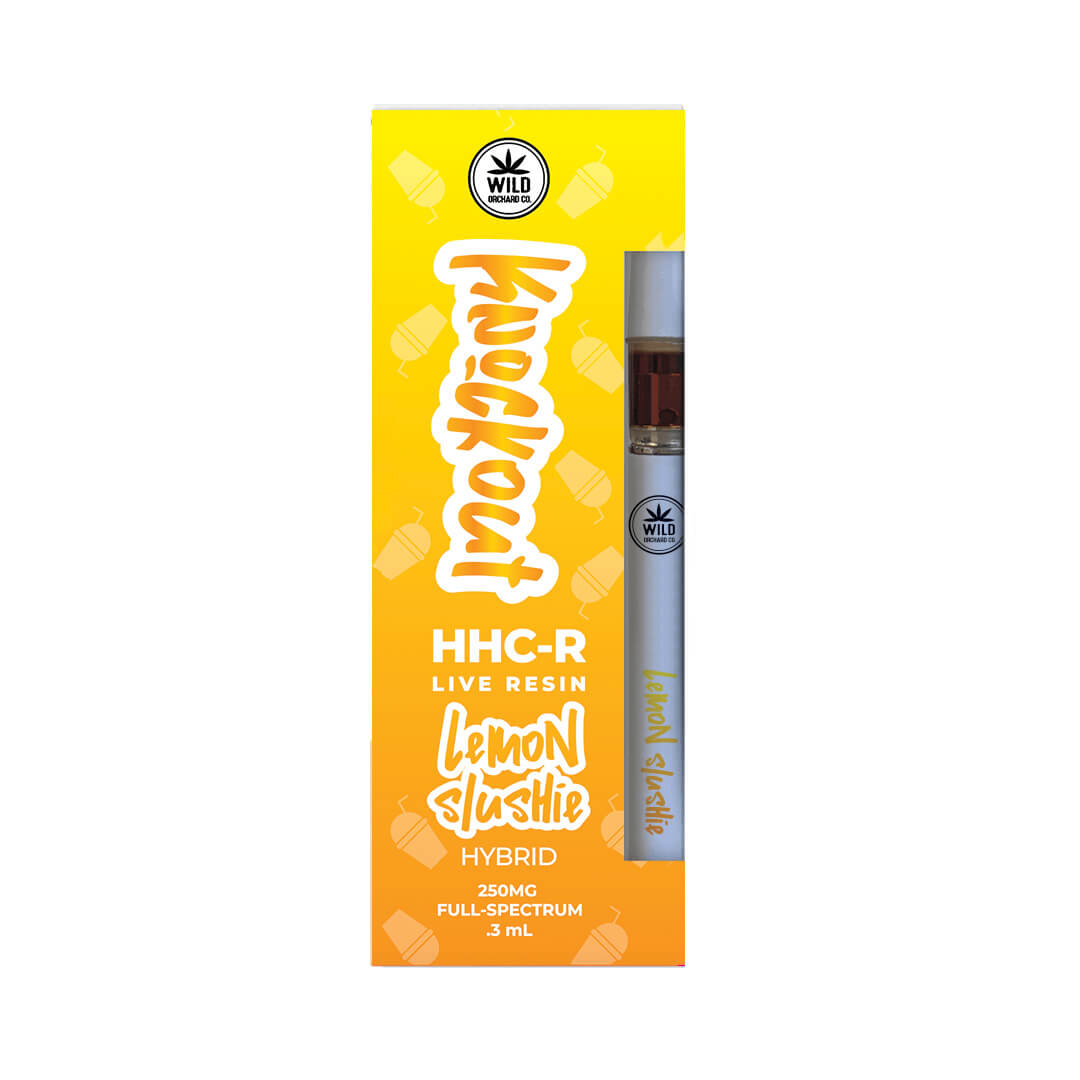Wildorchardhemp HHC-R Live Resin Vape Cart Knockout Lemon Slushie 0.3ML Hybrid
