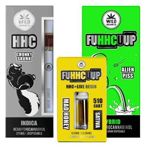Wildorchardhemp HHC & HHC Live Resin FUHHCUUP Products all together