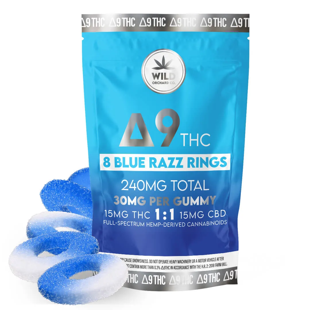 Delta 9 Blue Razz Rings